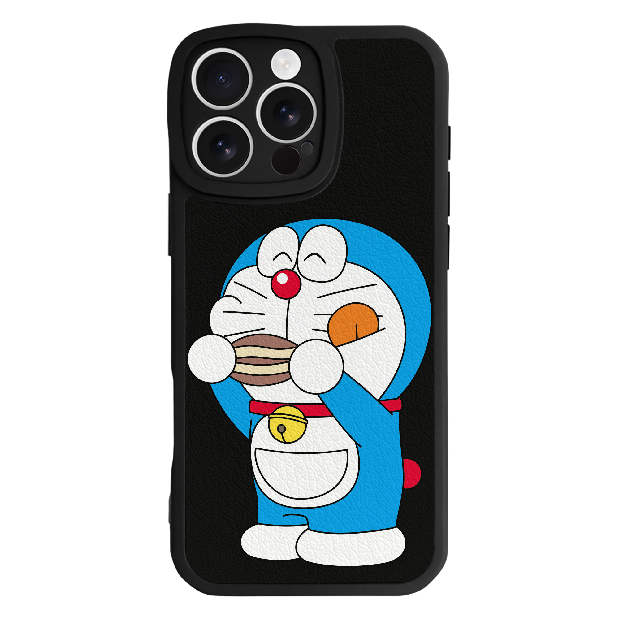 （画像用） ドラえもん Doraemon 【iPhone 16シリーズ対応】シリコンスマホケース（レザー調） 材質：シリコン
